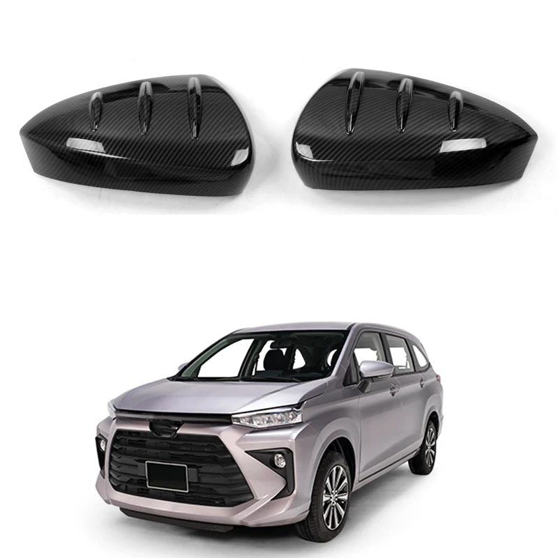 

1 Set Car Rearview Mirror Covers Side Wing Mirror Caps For Toyota Avanza Premio Veloz Cross 2022+ Accessories Kits