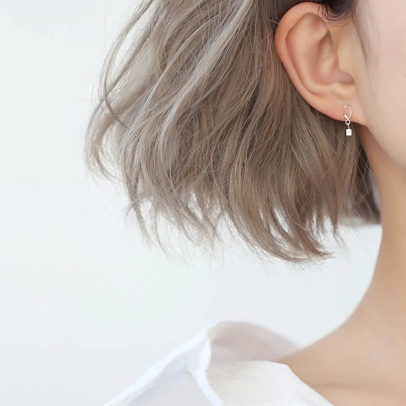 

S925 Silver Earrings For Women Designer Luxury Earrings Aesthetic Vintage Ear Studs Crystal Korean Style Simple Versatile
