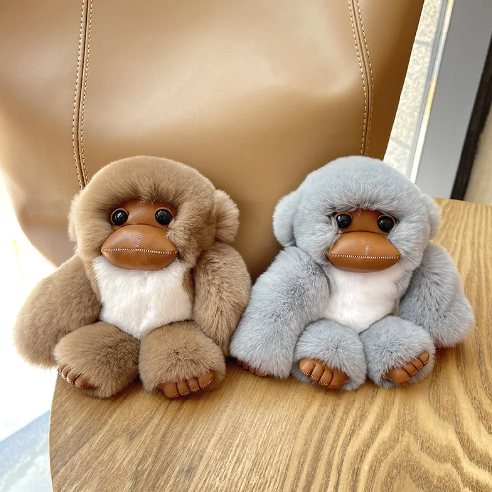 Мягкие игрушки Lucky Little Monkey брелок плюшевая кукла мультфильм рекс кролик мех