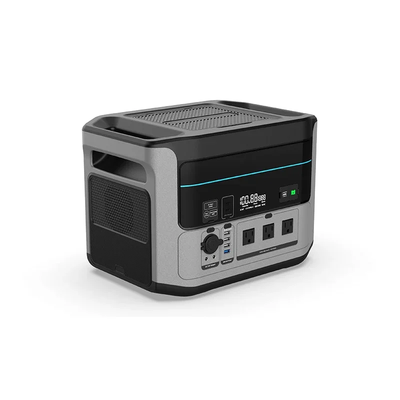 Мобильная портативная электростанция для дрона с быстрой зарядкой типа C AC/DC 1500