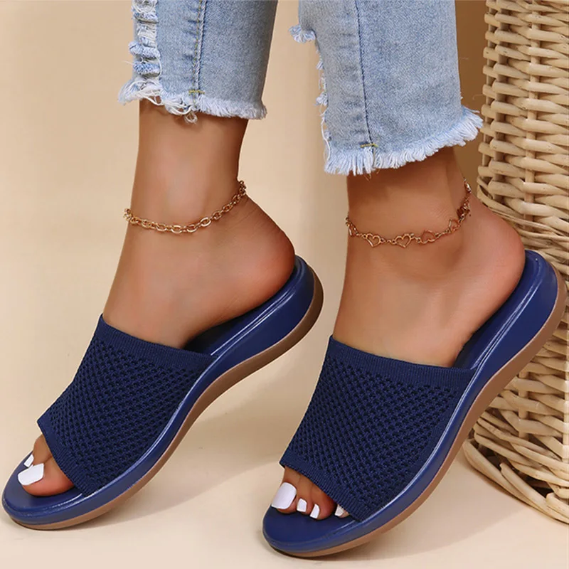 

Women Sandals 2022 New Summer Sandals Shoes Women Heels Sandals Breathable Mesh Slipper Wedges Chaussure Femme Summer Flip Flops