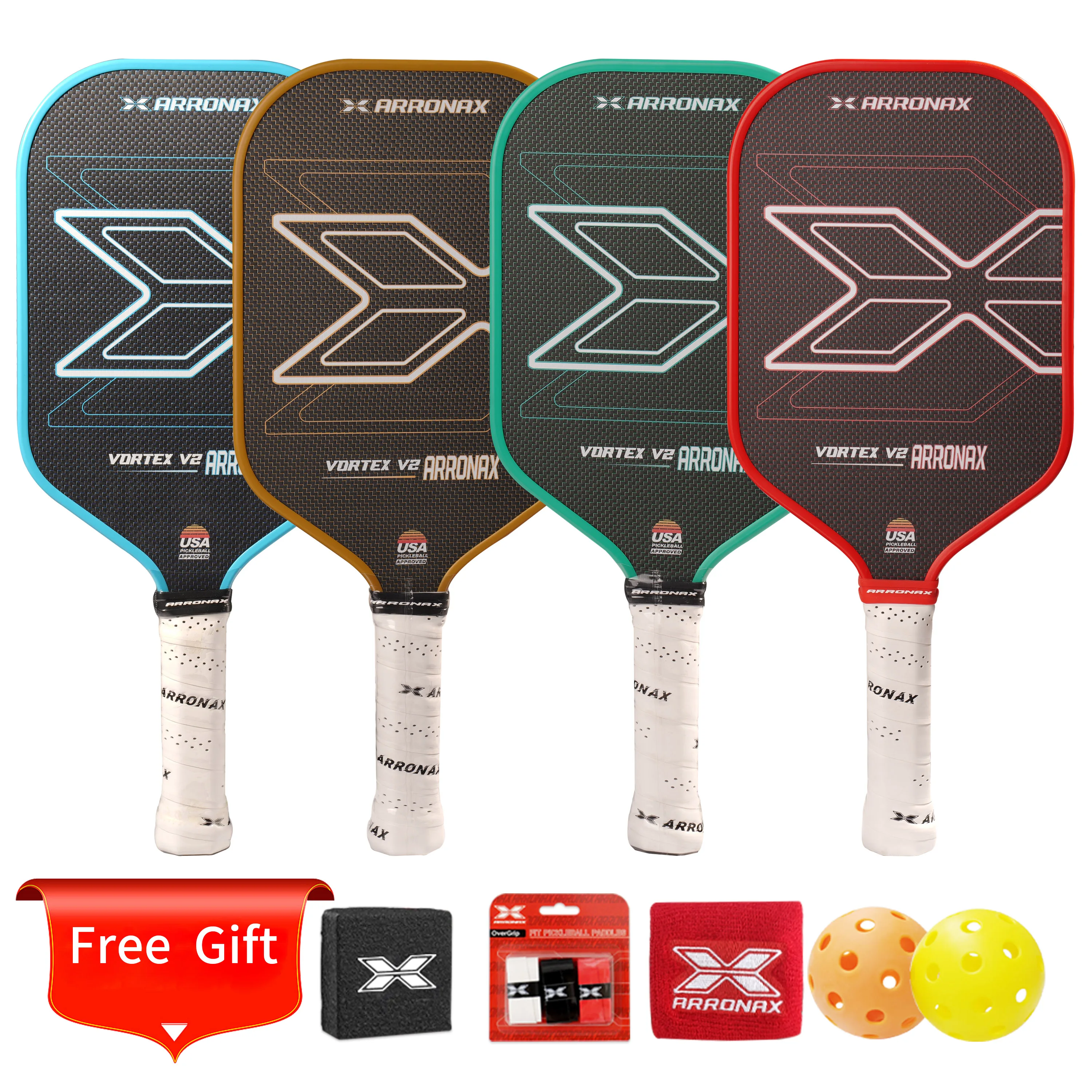 ARRONAX-Pickleball Paddle Титановая карбоновая фрикционная поверхность термоформованная