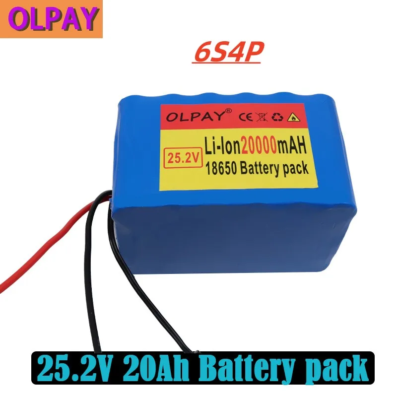 

Original 6s4p 24V 20Ah 18650 Battery Lithium Battery 25.2v 20000mAh Electric Bicycle Moped /Electric/Li ion Battery Pack with