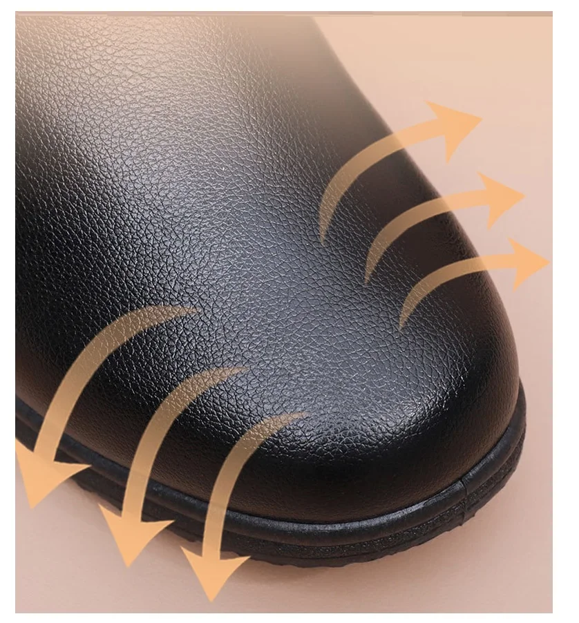 Водонепроницаемые зимние ботинки из искусственной кожи для женщин пожилых мам