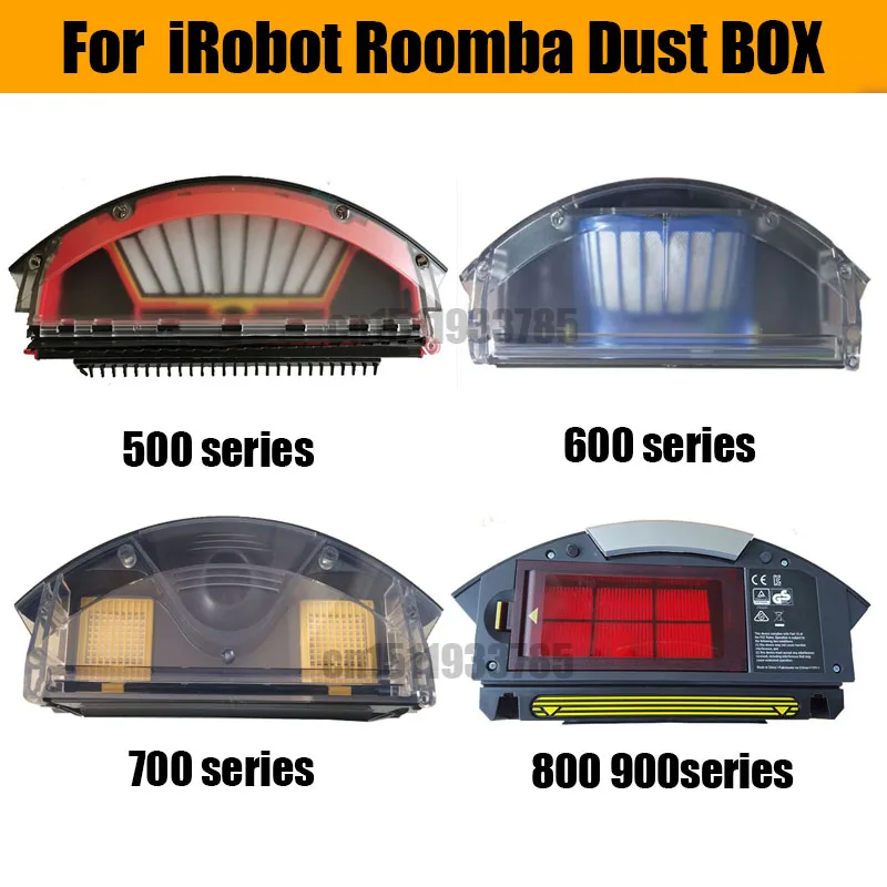 Пылесборник для iRobot Roomba серии 500, 600, 700, 800, 900, запасные части для вакуумной очистки, фильтр, аксессуары для робота