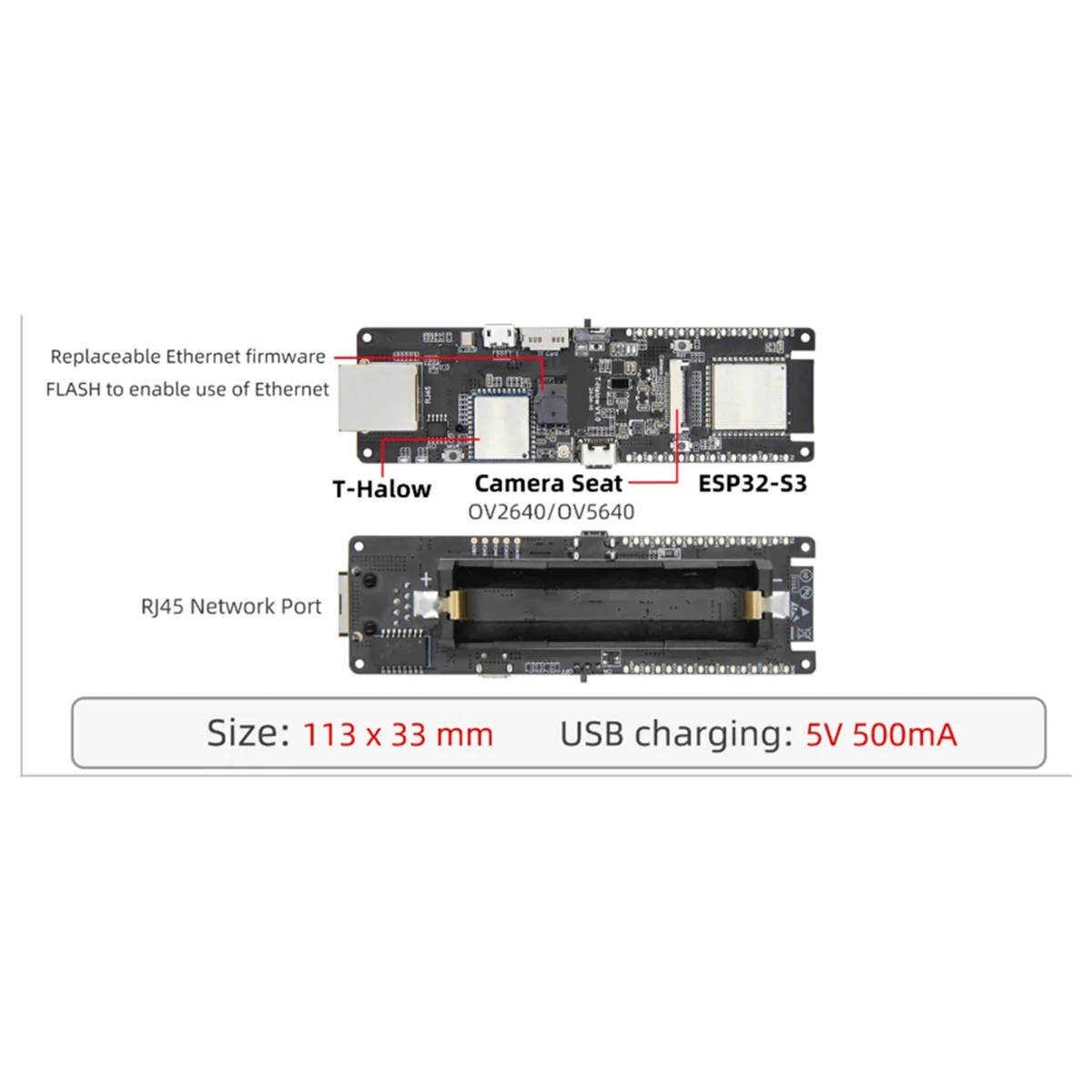 ESP32-S3 Ethernet Development Board