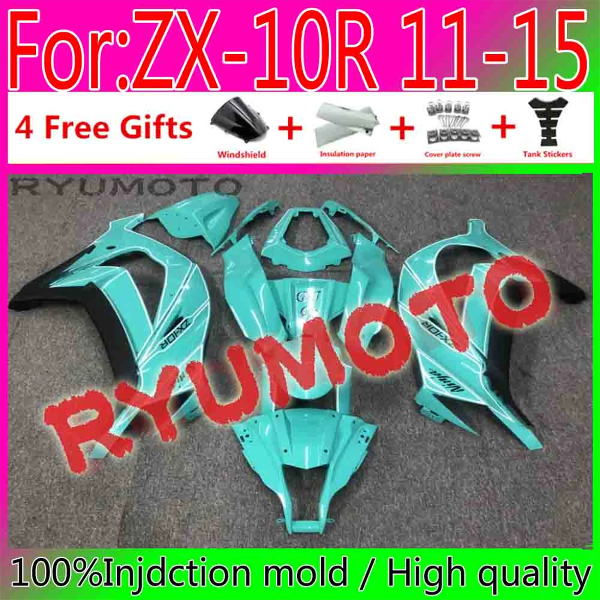 

Motorcycle Abs 100% Spuitgietmatrijs Volledige Fairings Voor Kawasaki ZX-10R ZX10R 2011 - 2015 11 12 13 14 15 Abs kuip