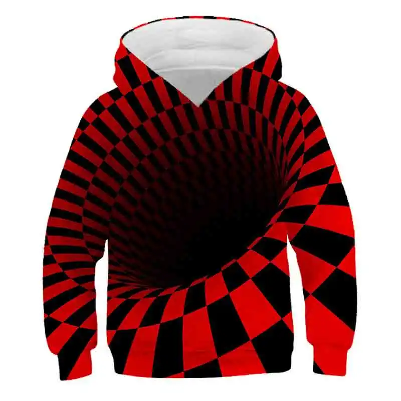 

Kids Hooded Sweater Toddler Baby Boys Girls Clothes Vortex graphics Hoodie Sweatshirt Tops Girl Autumn Winter Hoodies Coat Cloth