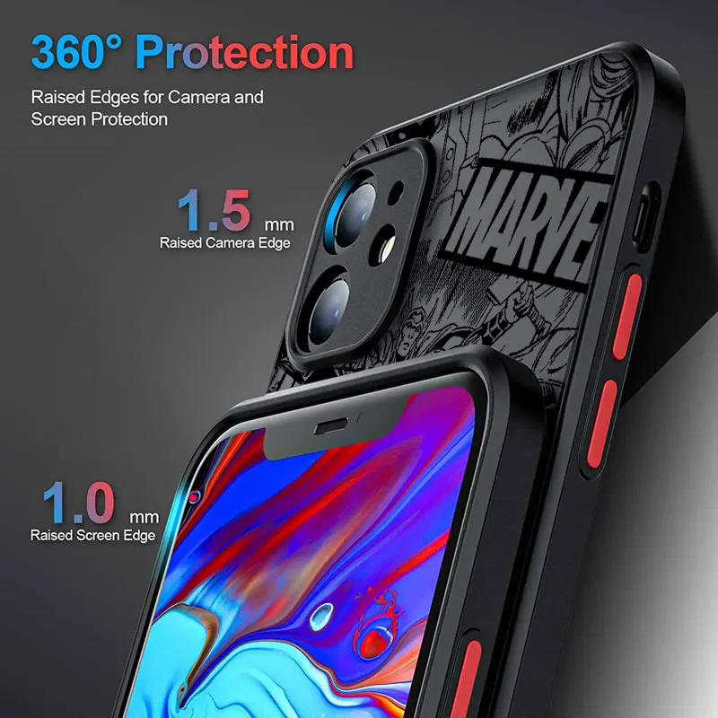 Забавный модный чехол для телефона Marvel Deadpool для iPhone 17e 17 16e 16 15 14 13 12 11 Mini Pro Air Max X XSMax Plus, матовый прозрачный чехол (art.: 3920dad8cef2c) - 3920dad8cef2c