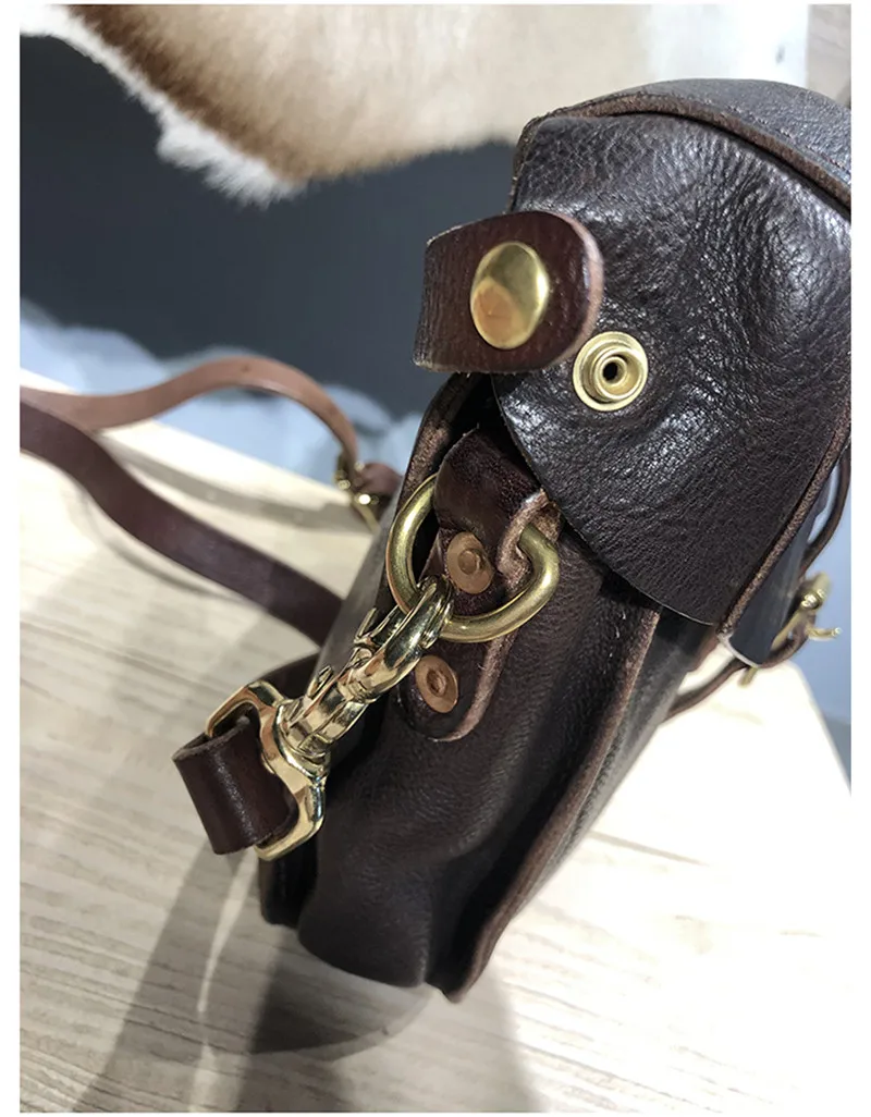Natural soft genuine leather ladies messenger bag organizer fashion literary luxury real cowhide women daily party shoulder bag
