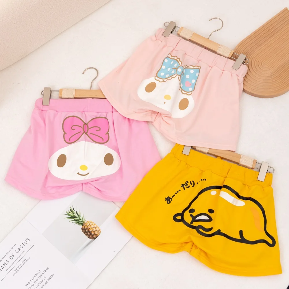 

Sanrio Summer Gudetama Hangyodon Home Loose Pajama Pants Anime Cartoon Can Wear Shorts Casual Beach Pants Festival Gift