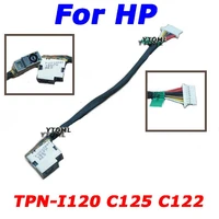 1 10pcs new laptop dc power jack cable for hp tpn i120 c125 c122 charging port connector