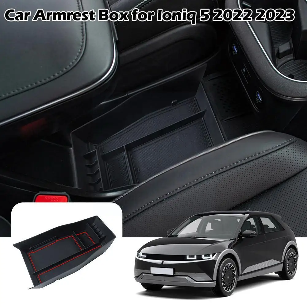 

Suitable For Modern IONIQ 5 Central Storage Box Central Storage Box Interior Black Decoration Interior Accessories O5C0