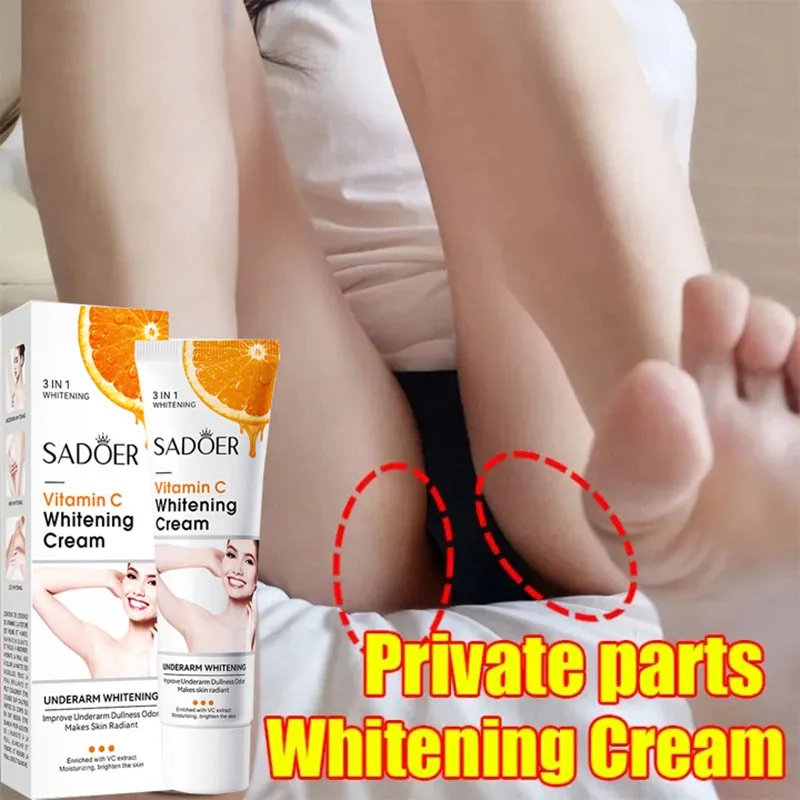 

VC Women Body Whitening Cream Underarm Knee Buttocks Private Parts Moisturizing Dark Skin Whitening Bleaching Body Lotion 50g
