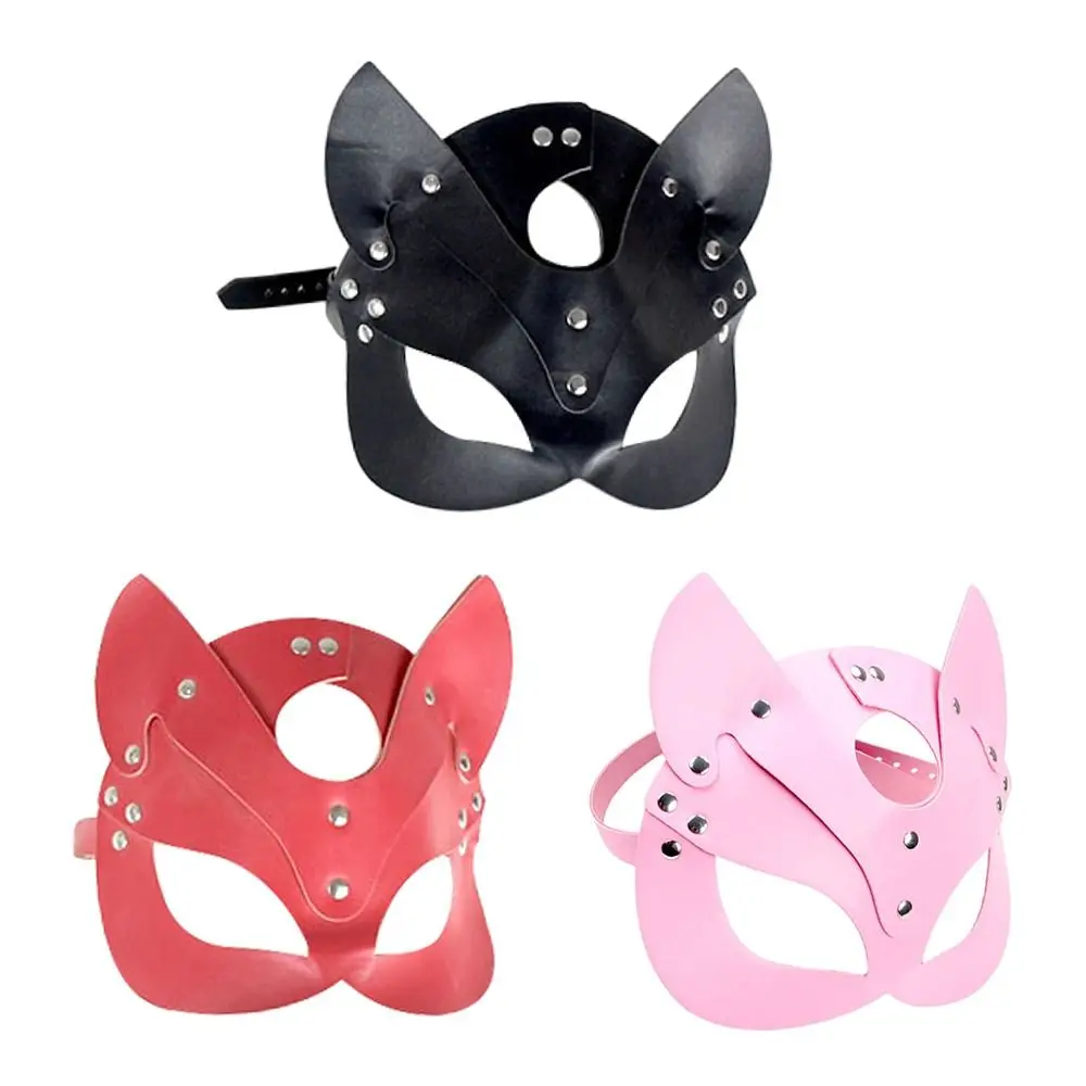 

Маска из кожи лисы забавная эротическая сексуальная маска на половину лица Мужская маска для глаз в стиле панк