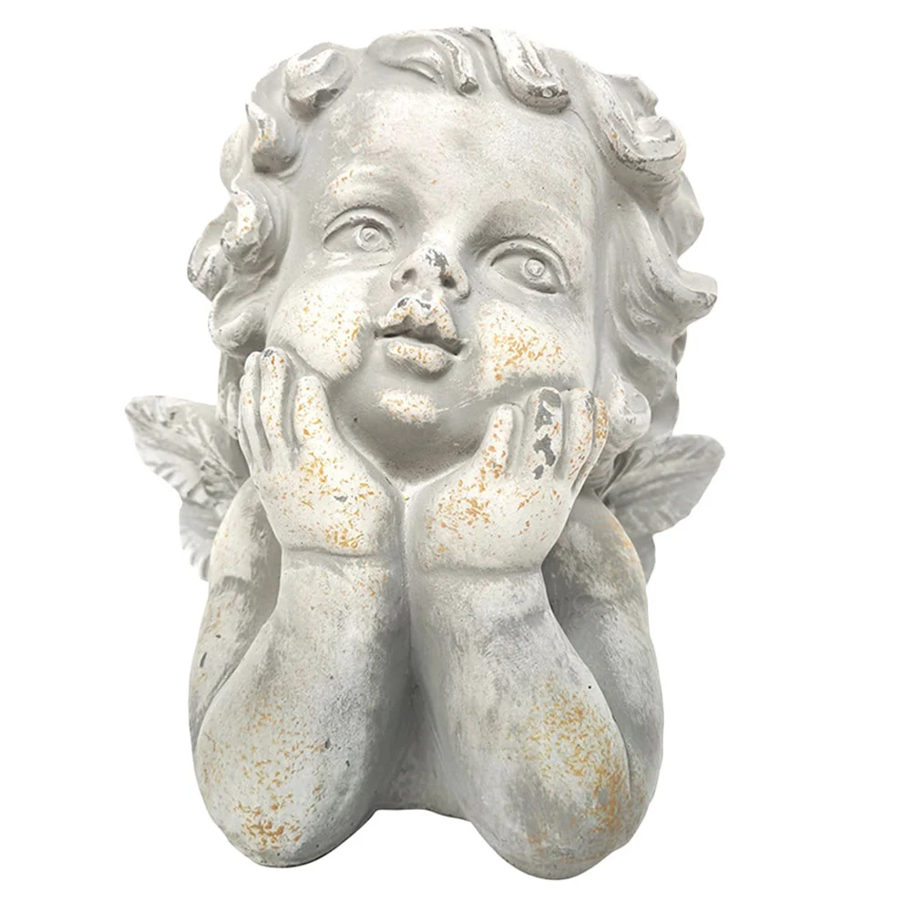 

Pot Planter Flower Succulent Face Cement Figurinesclay Bust Head Vase Concrete Baby Succulents