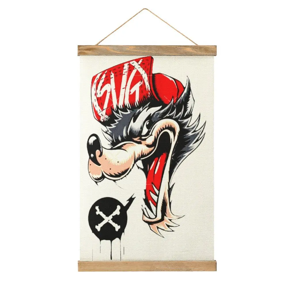 

Novelty Russian Gangster Wolf Nu Pogodi 1 Canvas Hanging Picture Craft Decoration Funny Novelty Bar Painting Style Decorate