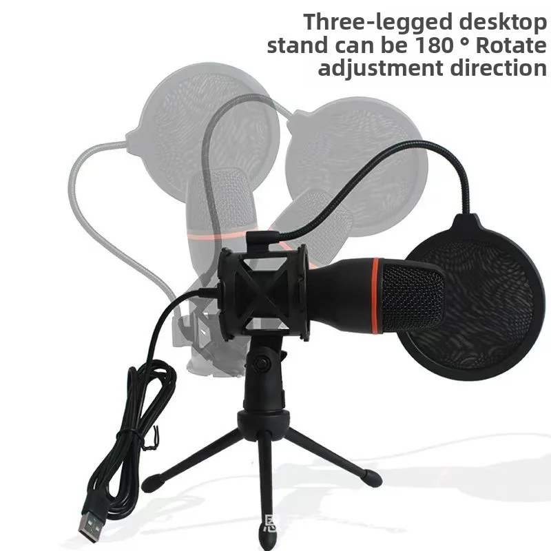Фото Конденсаторные микрофоны 3,5 мм/USB, профессиональный микрофон, караоке-система, игровой микрофон для записи пения, ноутбука №4