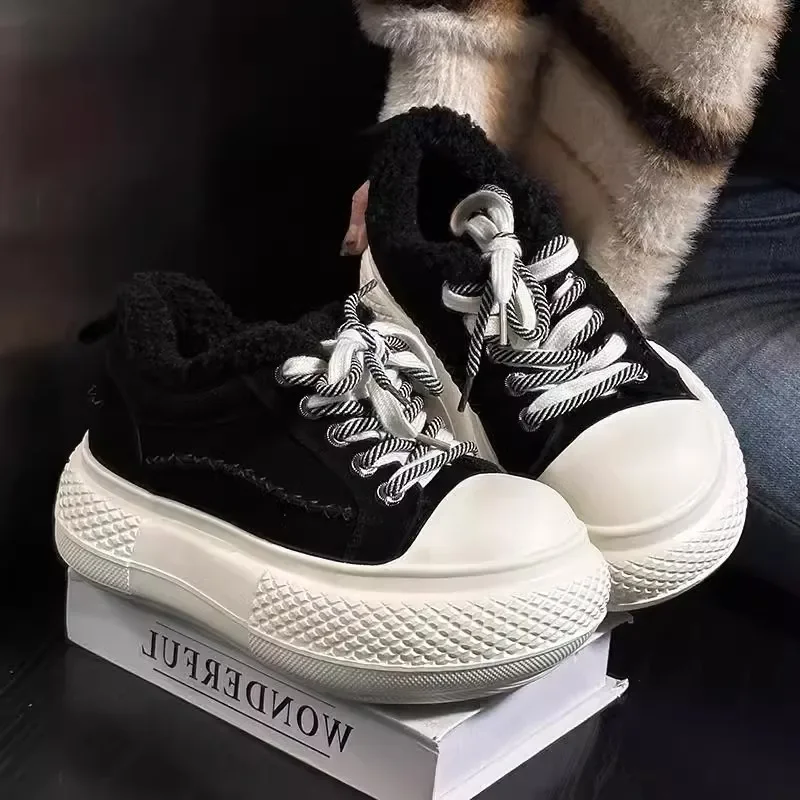 2024 брендовая женская обувь вулканизированная на шнуровке спереди модная