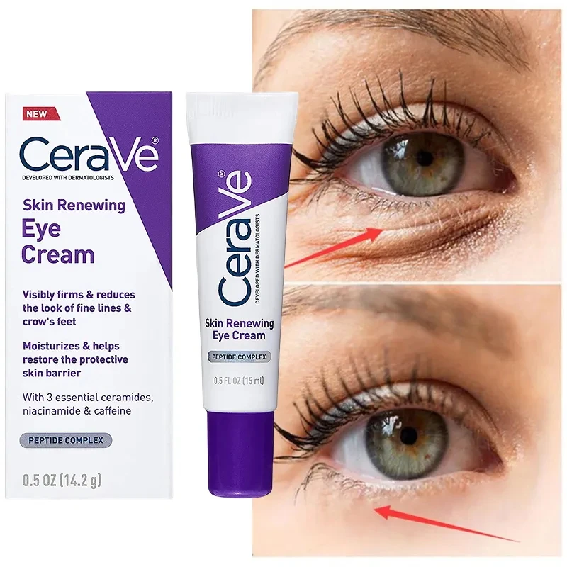 

CeraVe Niacinamide Anti Wrinkle Eye Cream Anti Dark Circle Eye Bags Puffiness Lifting Firming Soothing Whiten Moisturize 15ML