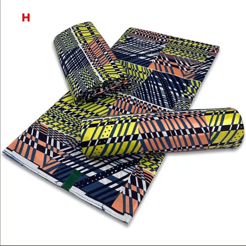 

2022 лучшее качество, африканская настоящая Золотая восковая ткань, мягкая Высококачественная Нигерия, Анкара, печатные золотые материалы, 6 ярдов