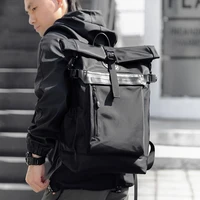 rolling top quality tear resistant backpack hiking sport rucksack school causal hasp backpack for men