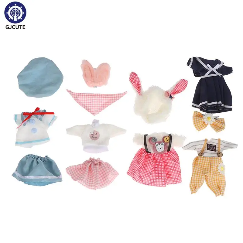 

Комплект одежды для куклы, 16 см, для шарнирных кукол, 1/12, игрушки, платье, сезон весна-лето-зима, одежда, костюм, мех, детские игрушки для девоч...