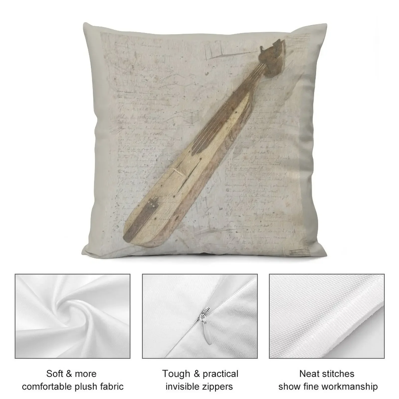 Pontian Lyra Da Vinci - Hand Drawn Sketch Throw Pillow Cushions For Sofa Pillowcases Bed pillow