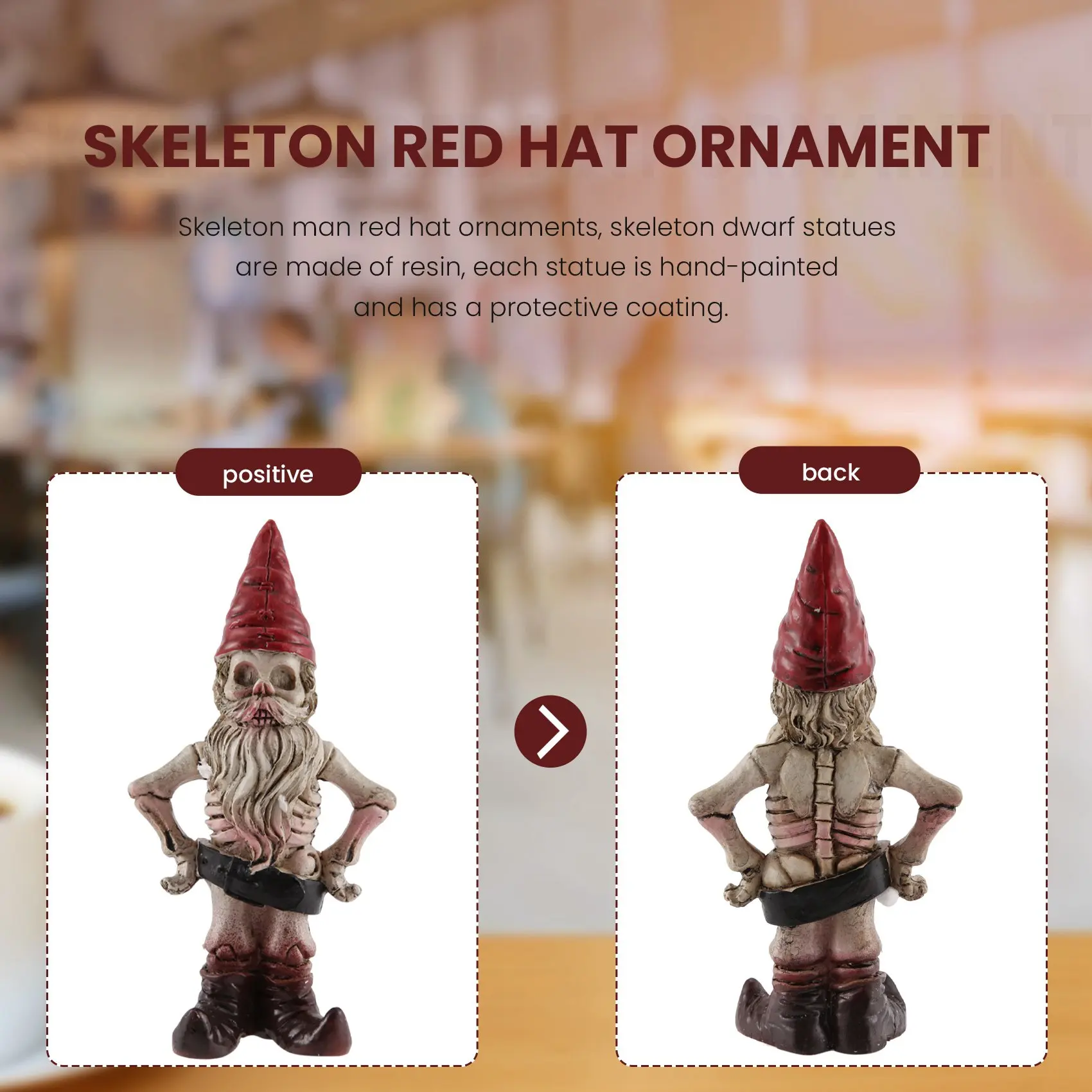 Скелет для мужчин и женщин череп зверь украшения из смолы Хэллоуин садовые