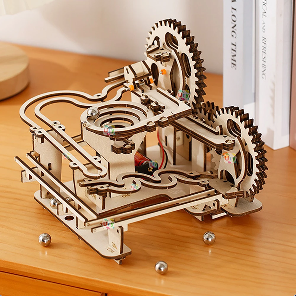 3D Деревянный Набор Головоломок С Электрической Катапультой Механическая Модель