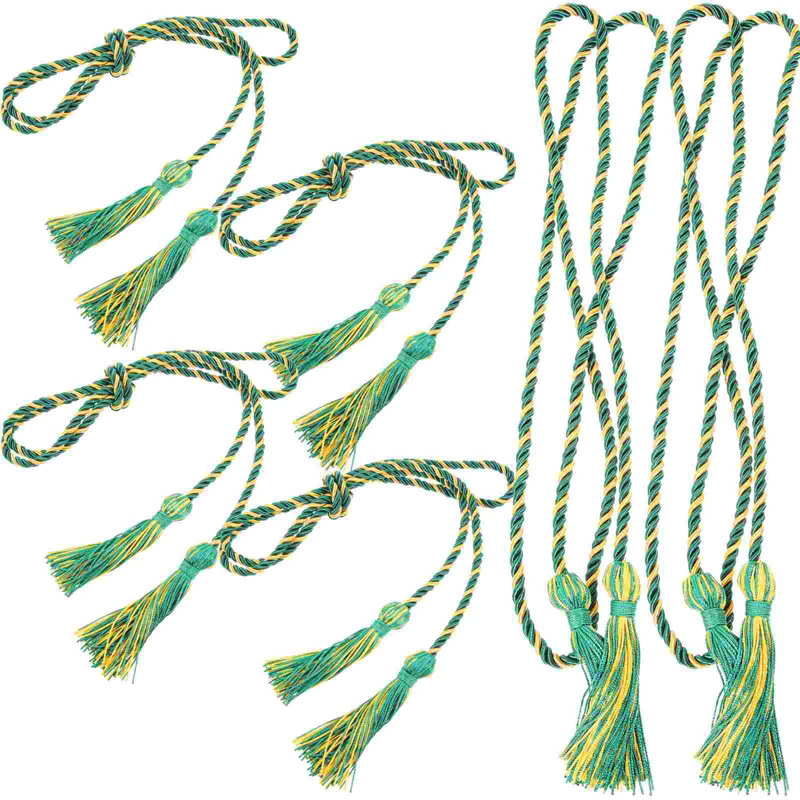 

6pcs Decorative Honor Cord Grad Tassel Honor Braided Cords Braided Tassels