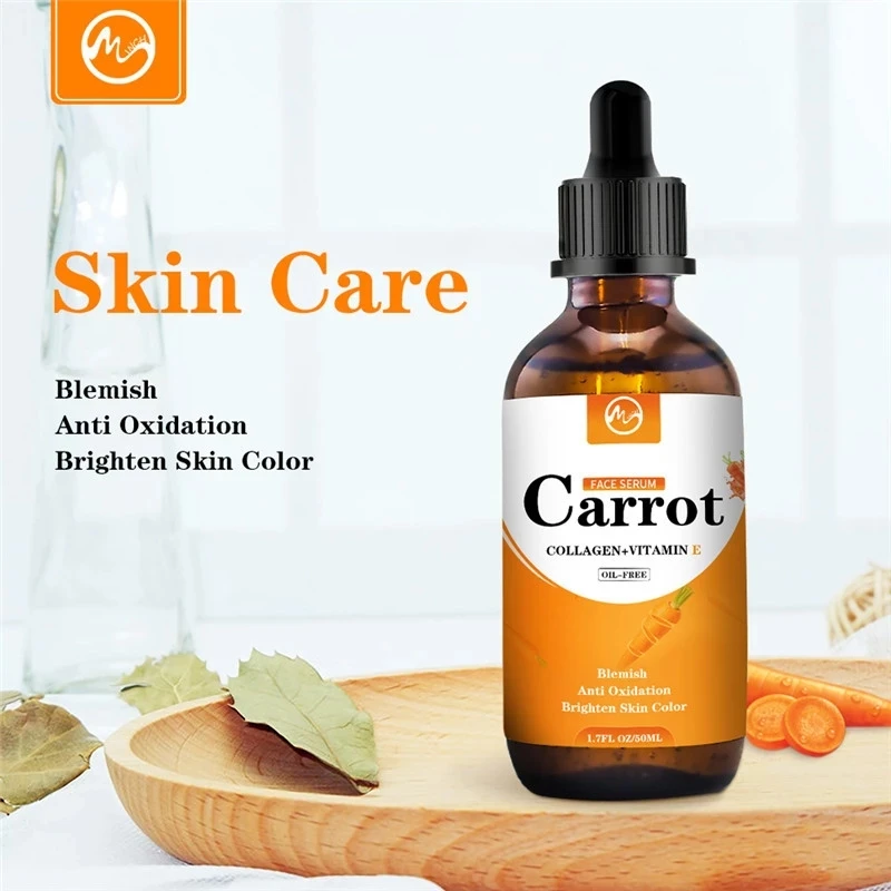 

Minch Carrot Extract Essence 99% Vitamin E Collagen Face Serum Lifting Smoothing Whitening Remove Acne Face Skin Care Products