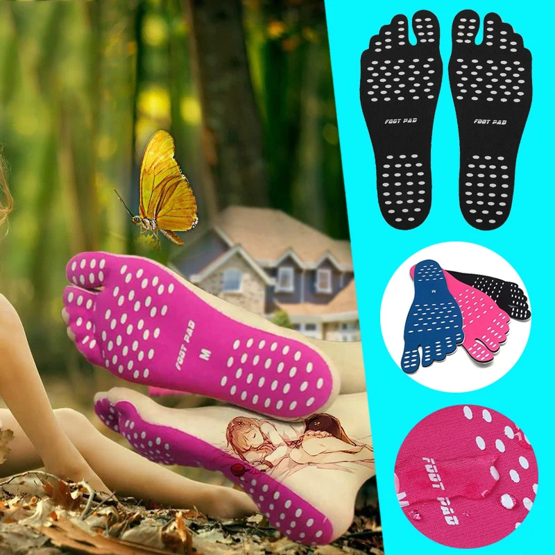 

Beach Insole Invisible Shoe Stick Non Slip Anti-Cut Men Women Portable Foot Stick Insole Swimming Pool Seaside Accessories