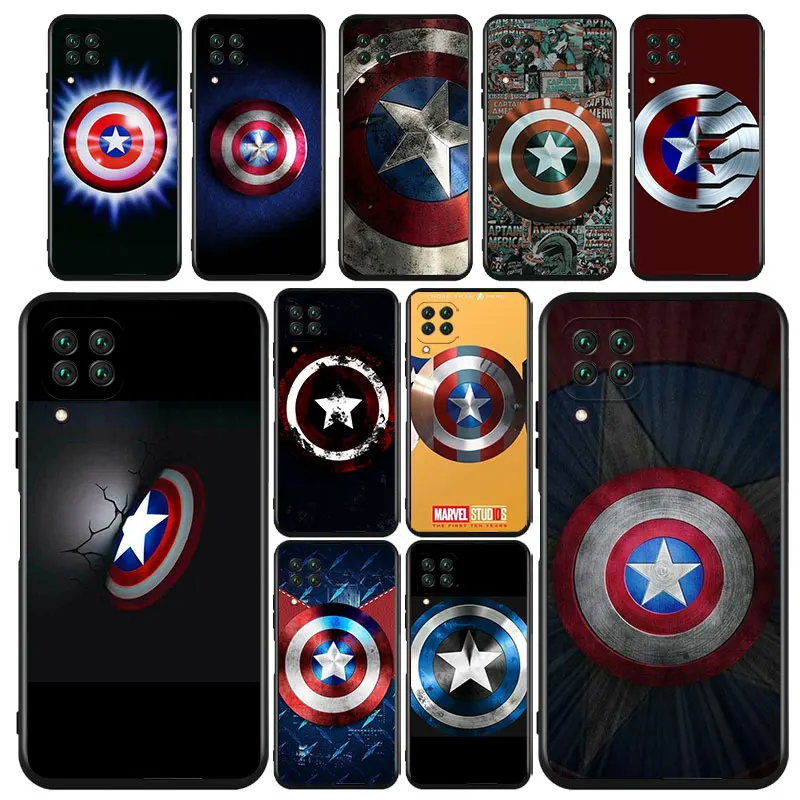 

Shield captain america marvel For Huawei Nova 2i 3 3i 5T 6 7 7i 8 8i 9 PRO Mate 10 20 40 Lite Pro Black Silicone Soft Phone Case