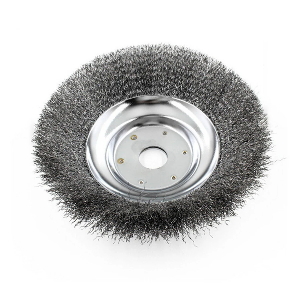 

1 Pcs 6Inch Grass Trimmer Brush Head Strimmer Brush Head Solid Mower Head For Grass Trimming Rust Removing Brush