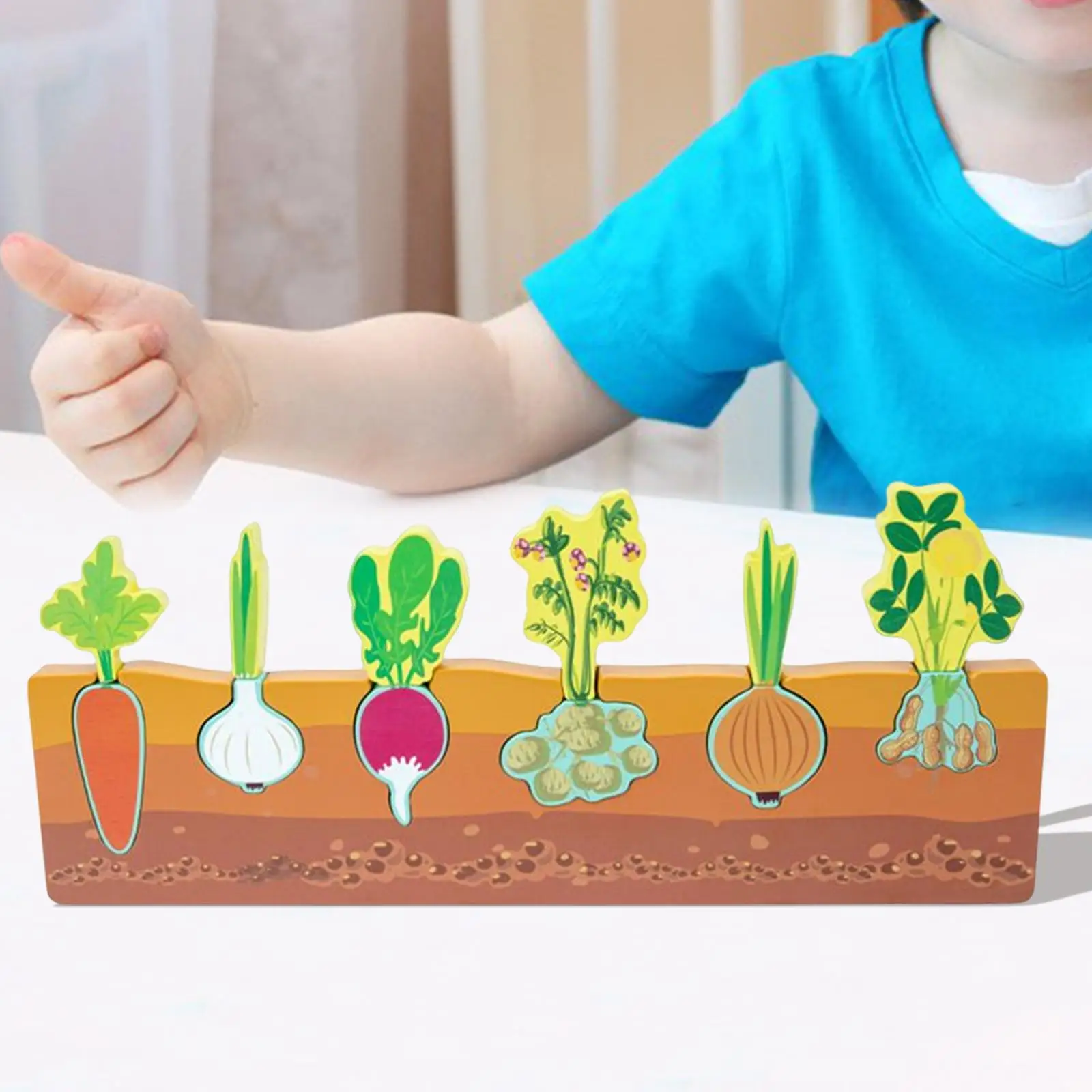 

Sensory Montessori Toy Matching Game, Party Favors Jigsaw Development Toys Vegetable Puzzle for Kindergarten Toddlers Children