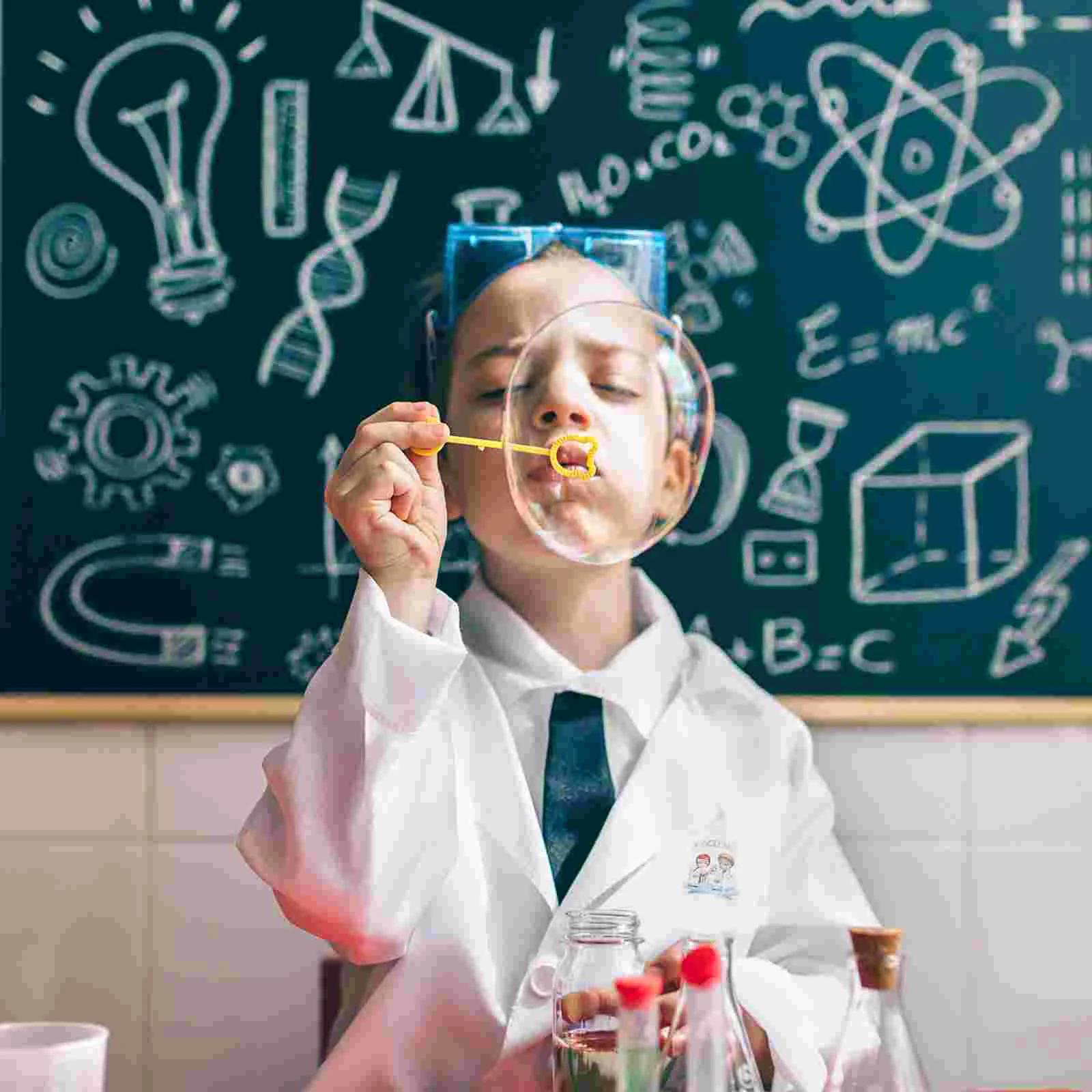 

Coat Kids Scientist Costume Boys Trench Cosplay Coats Clothes Science White Decorative Reusable Lovely Play Kid Role Toddler 12