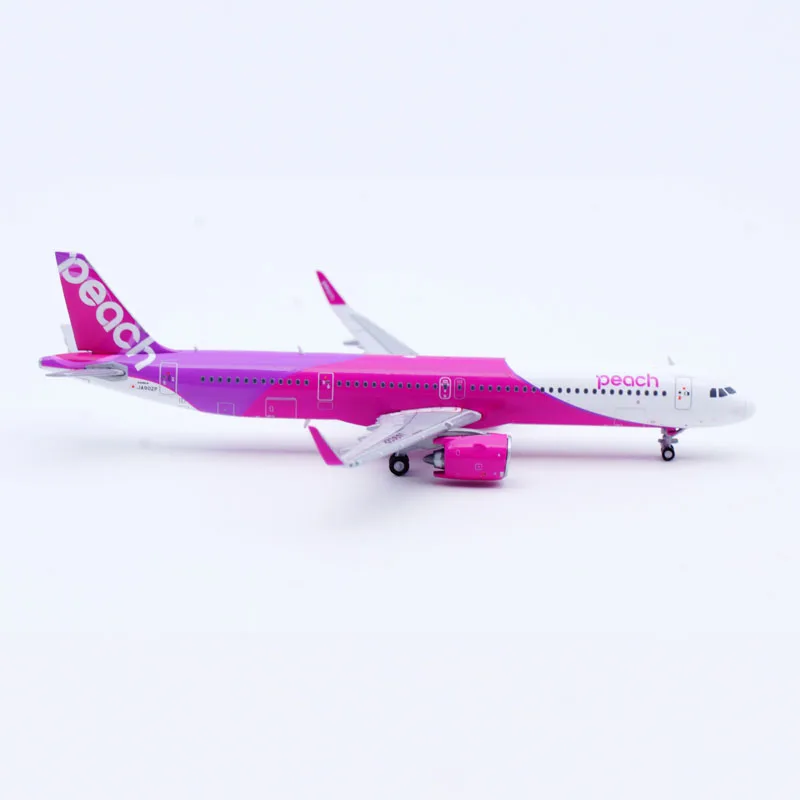 EW421N015 Коллекционный самолет из сплава в подарок JC Wings 1:400 Peach Airlines Airbus A321neo Литой