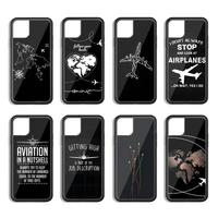 world airplane map phone case silicone pctpu phone case for iphone 13 11 12 mini pro max 7 8 plus x xs max xr hard cover