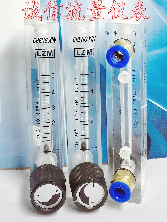

LZM-6T N2 Nitrogen Panel Adjustable Flowmeter 0.5-5L/min Air Flowmeter