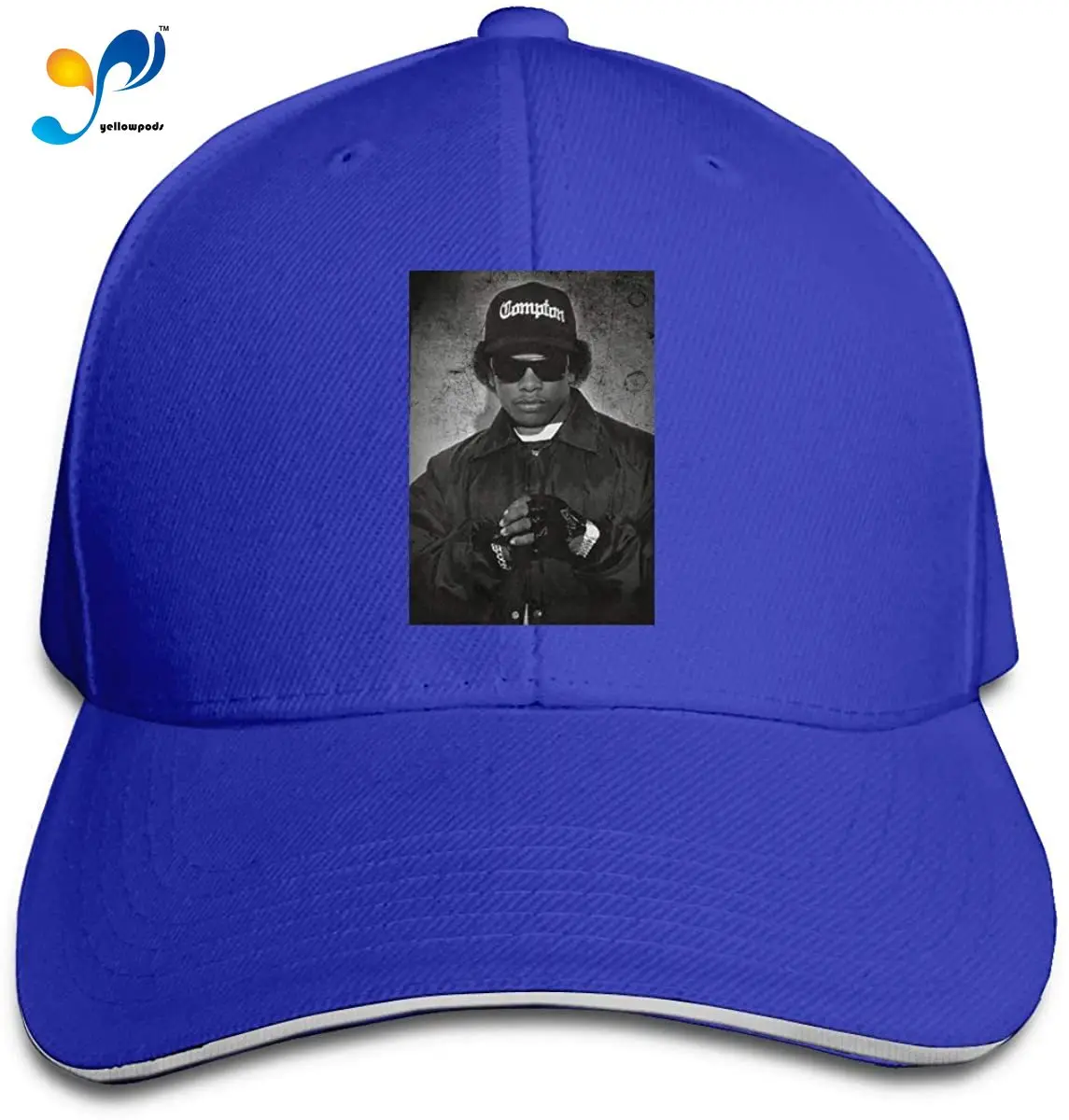 

Eazy-E - Black Hip Hop Baseball Cap Golf Trucker Baseball Cap Adjustable Peaked Sandwich Hat Black Unisex Casquette Black