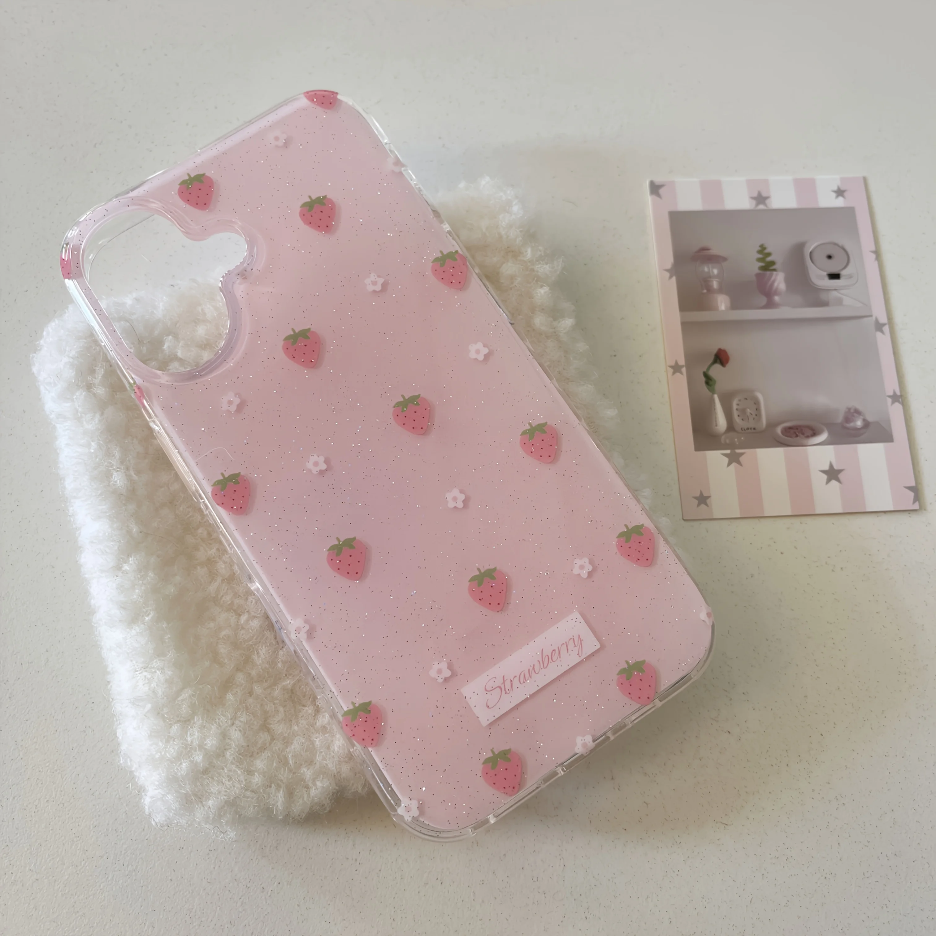 Чехол для телефона INS Cartoon Straberry для Samsung Galaxy A17 A07 A56 A36 A26 A73 A72 A55 A54 A53 A52 A34 A33 A32 A23 A14 A13 4G 5G (art.: 3920d2afff699) - 3920d2afff699