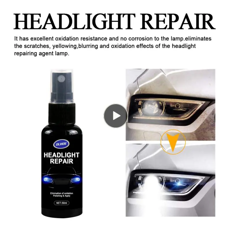 

50ml Universal Car Repair Fluid Practical Headlight Renewal Polish Portable Car Headlight Repair Refurbishment Liquid