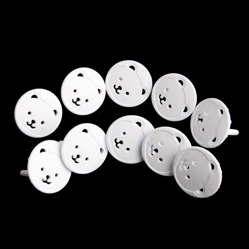 10 Pc Socket Protection Electric Shock Hole Children Care Baby Safety Electrical Security Plastic Safe Lock Outlet Cover