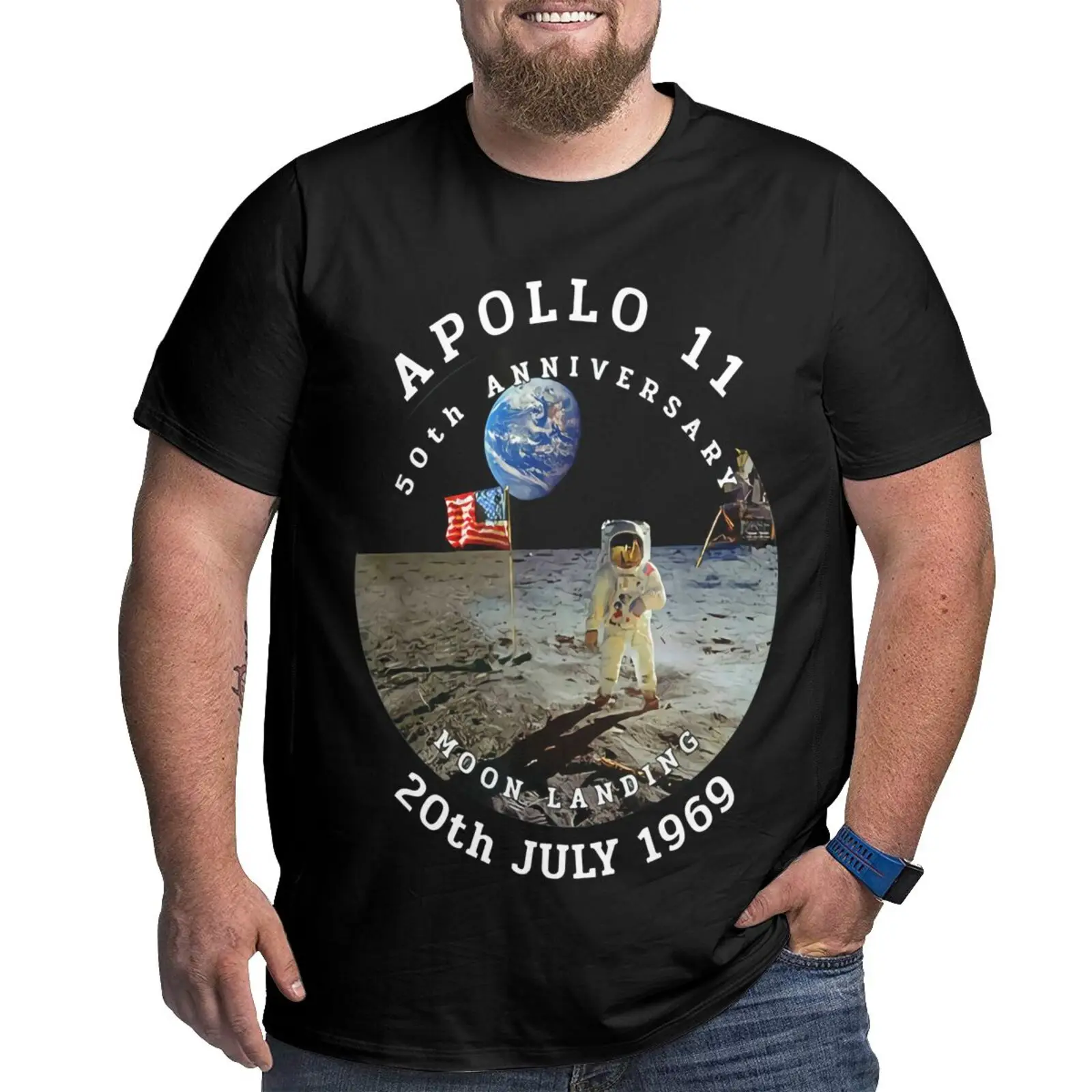 Футболка мужская оверсайз с аниме-принтом Луна |