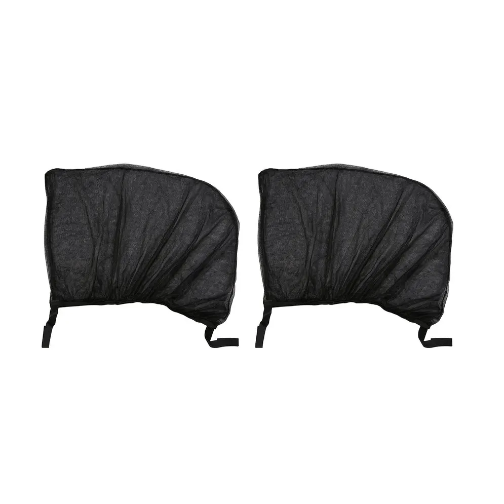 

2Pcs Car Side Rear Window Sun Shade Mosquito Proof UV Protection Mesh Curtain