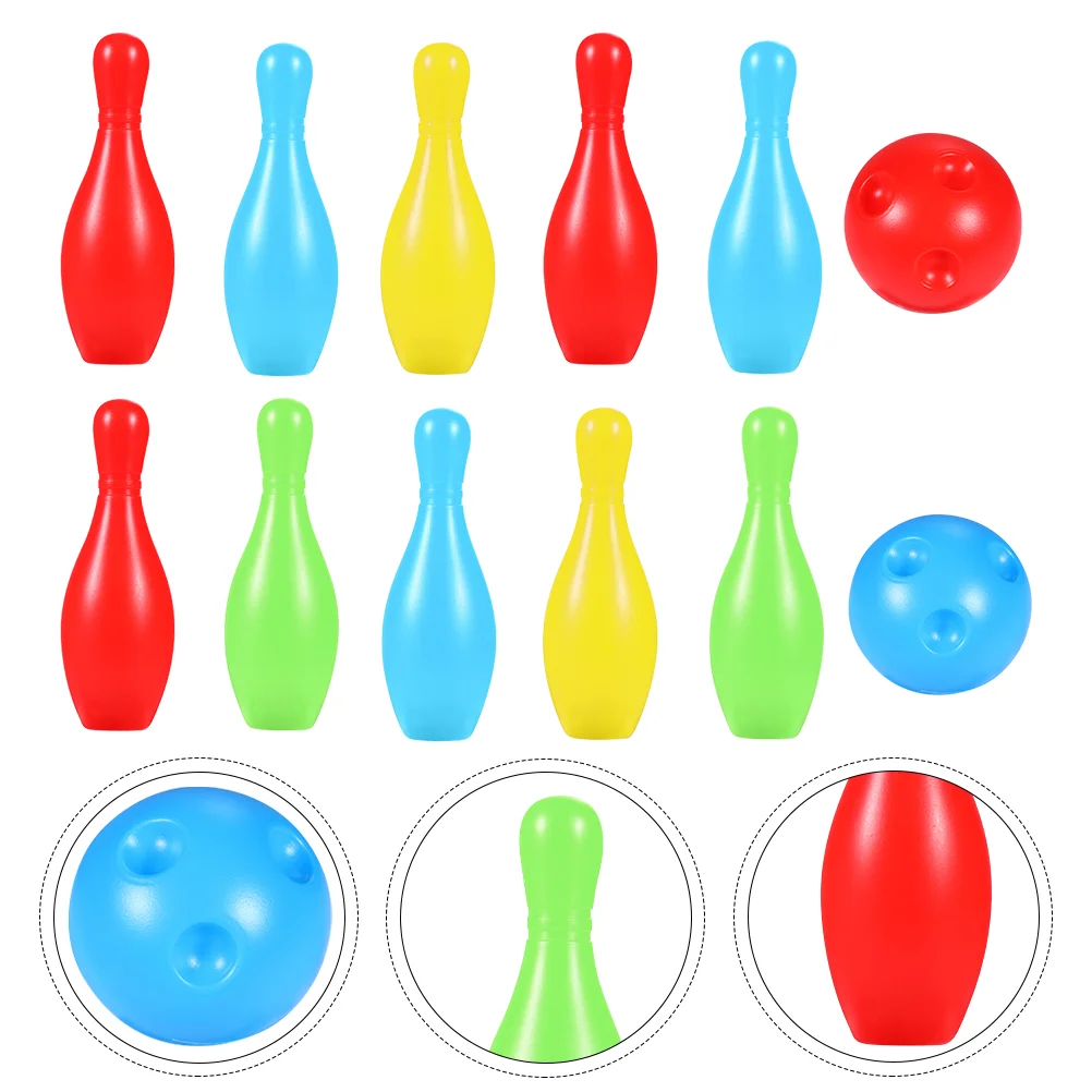 Kid Suit Bowling Ball Toy Plastic Pin Sports Kids Interesting Accessory Household Parent-child