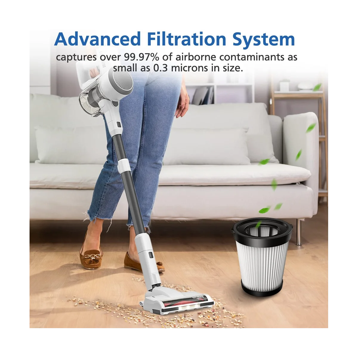 6 шт. FSV001 HEPA-фильтр для FSV101 Girnoor G160 и G165 A300 детали беспроводного пылесоса