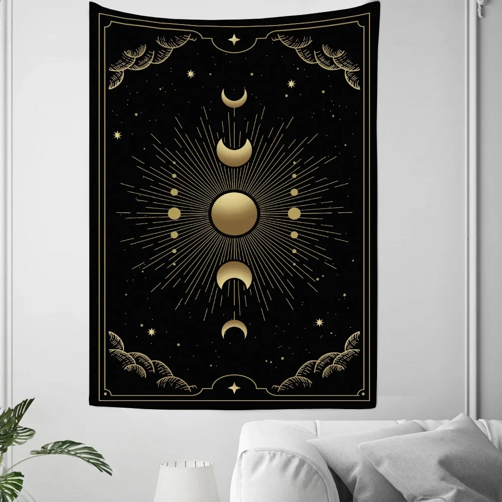 Черное Солнце и искусство гобелен для офиса гостиной украшение стен дома