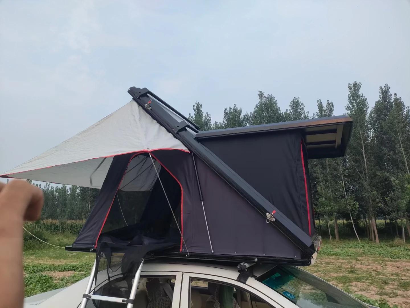 2024 горячая Распродажа ABS Shell Car Roof Top Tent Carpas De Techo складной SUV Outdoor Hard тент на крышу